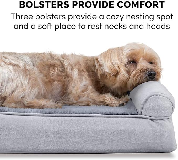 Furhaven Orthopedic Dog Bed for Large Dogs w/ Removable Bolsters & Washable - Image 7