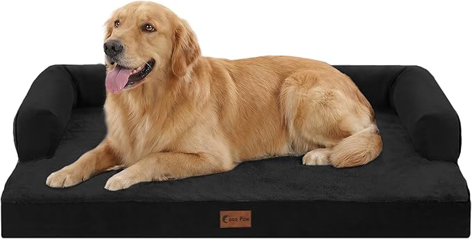 Orthopedic Dog Beds for Extra Large Dogs, Waterproof Egg Crate Foam XL Dog Bed by CasaPaw