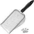 Cat Litter Scoop, Sturdy Litter Cleaner Corner Shovel, Stainless Steel Mesh by UMUACCAN