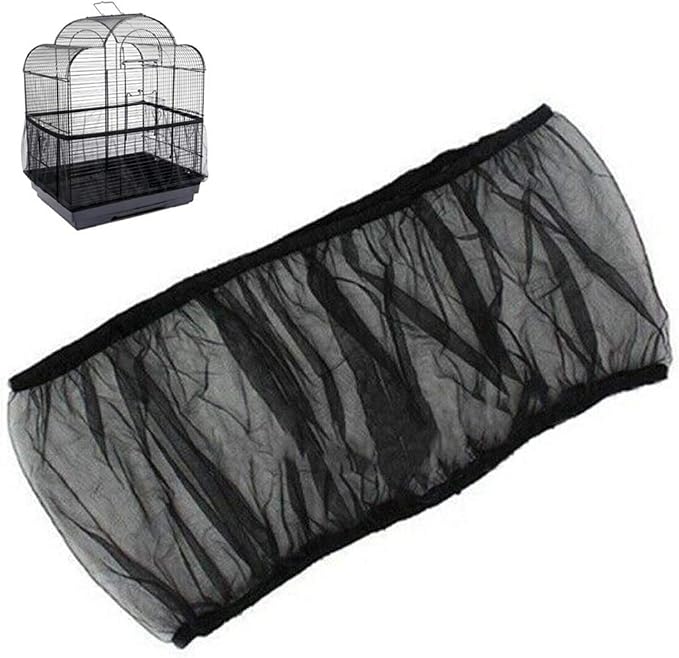 Universal Bird Cage Seed Catcher, Seed Catcher Guard Net Cover, Parrot Nylon by BSBMIEQM