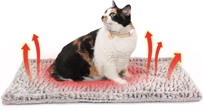 Self Heating Cat Pad Self Warming Bed 27.5" x 18.5" Thermal Heated Cat Mat by MoraPets