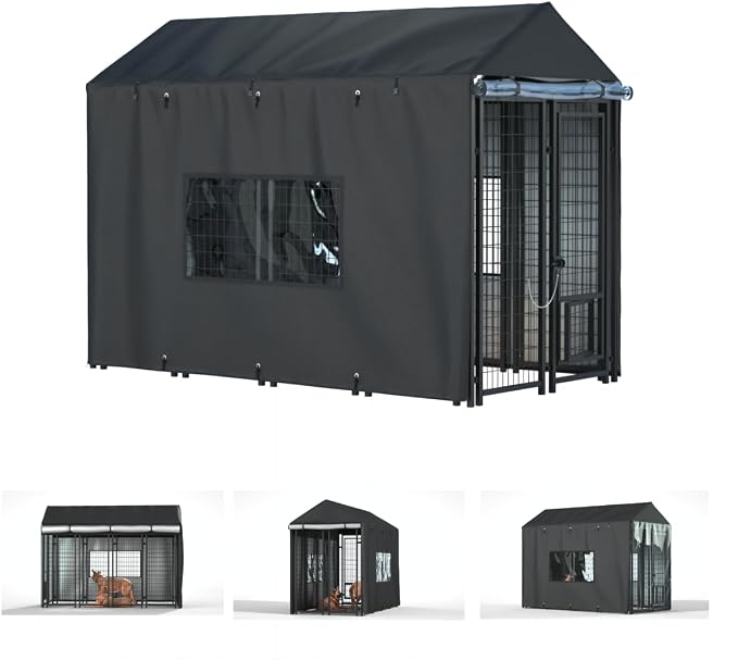 Outdoor Dog Kennel Cover by LYBOSH
