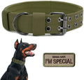 Tactical Dog Collar Military Adjustable Dog Collars Soft Nylon Training Collar by Periflowin