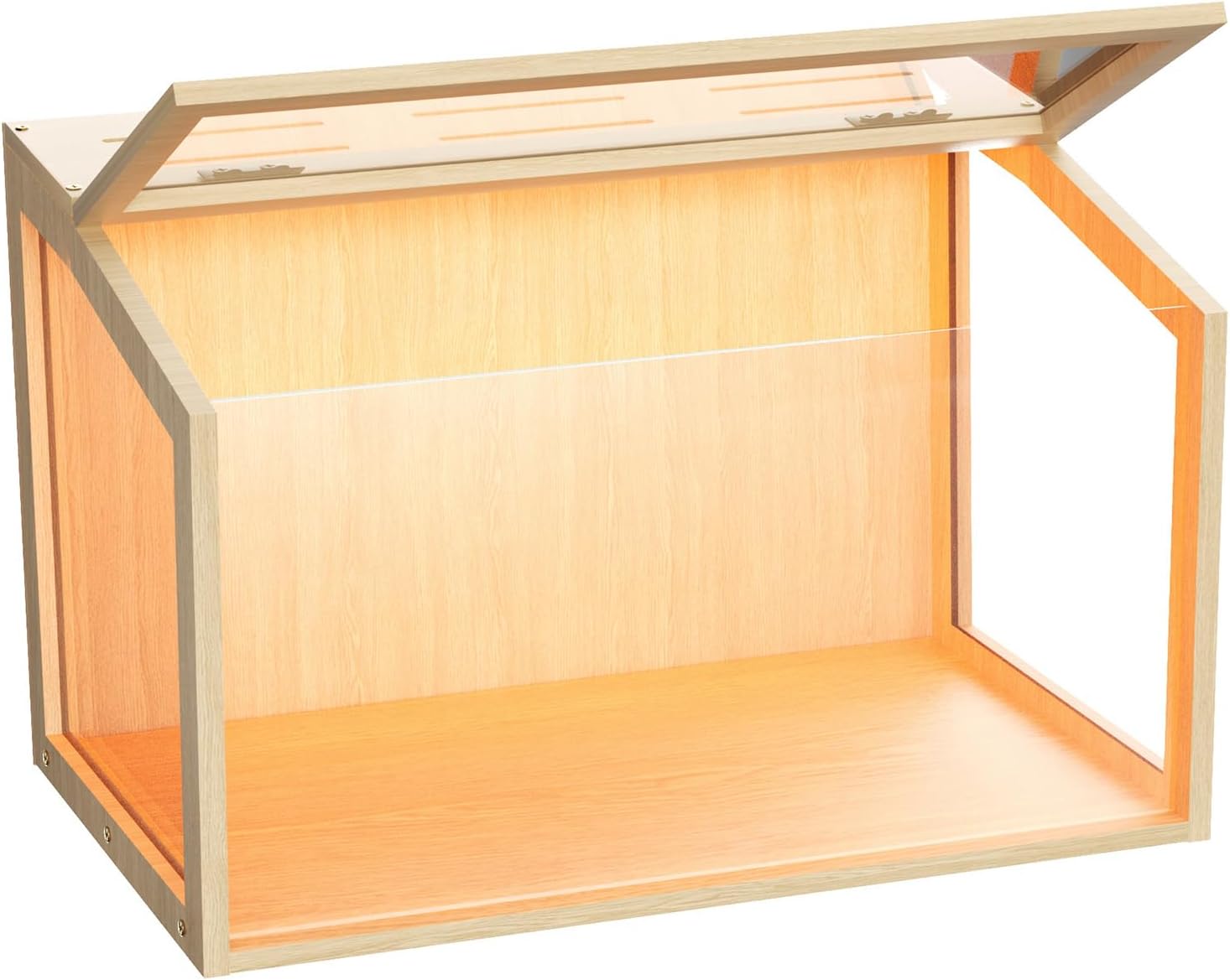 24 Inch Wooden Hamster Cage with Warm Light - GlobalHabitat Supply