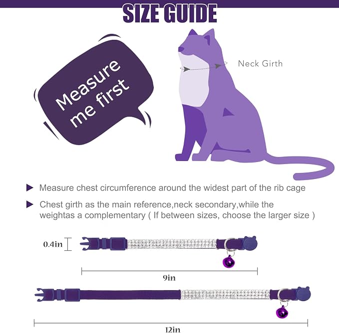 EXPAWLORER Soft Velvet Safe Cat Collars - Image 2