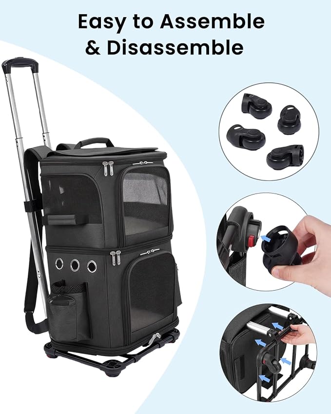 Double-Compartment Pet Carrier Backpack - Image 5