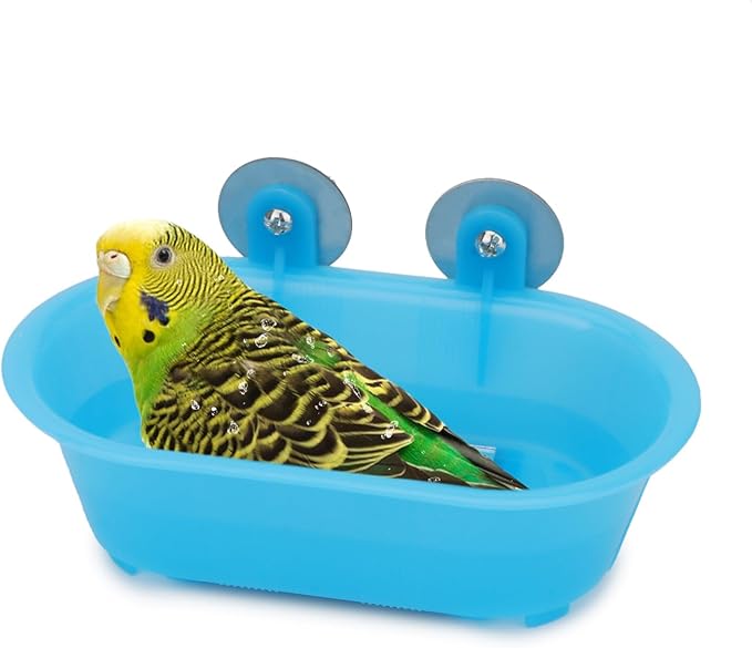 Hypeety Bird Bath with Mirror Portable Bird Bath Bird Bathroom by Hypeety