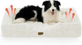 Self Warming Dog Bed for Large Size Dog, Faux Fur Orthopedic Puppy Sofa by COZYKISS