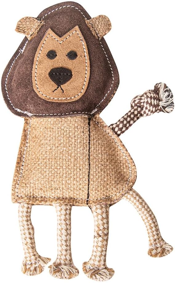 Natural Jute Dog Chew Toy – Lion Shape, Tough & Durable Puppy Teething Toy by PAWPOURRI