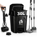 30L Dog Poop Trash Can Outside by AXINCANAAN