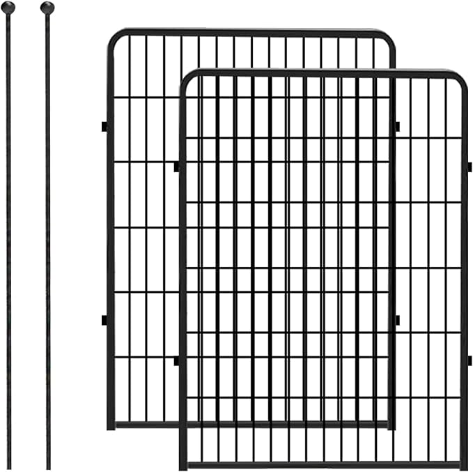 Dog Playpen 40 inch 2 Panels Indoor Dog Pen by Jhsomdr