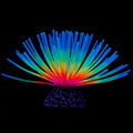 Uniclife Aquarium Imitative Iridescent Blue Sea Urchin Ball Artificial Silicone by UnicLife