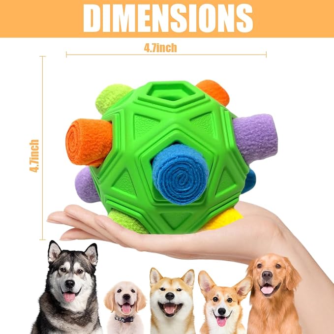 Dog Snuffle Ball-Interactive Puzzle Dog Toys Encourage Natural Foraging Skills - Image 3