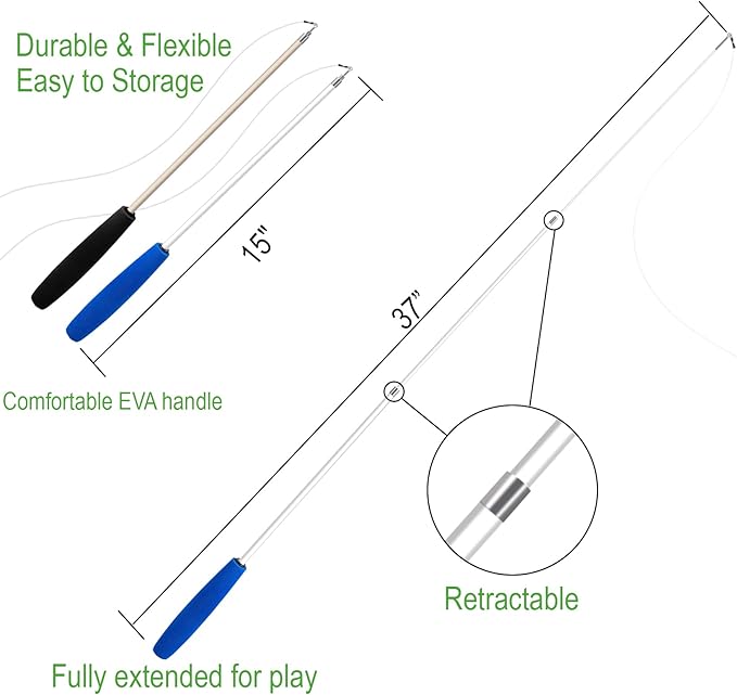 Cat Toys - No Chemical Dyeing Cat Feather Toys - Image 2