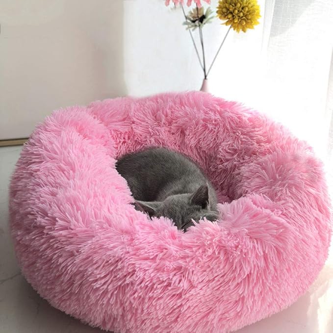 BODISEINT Modern Soft Plush Round Pet Bed - Image 3