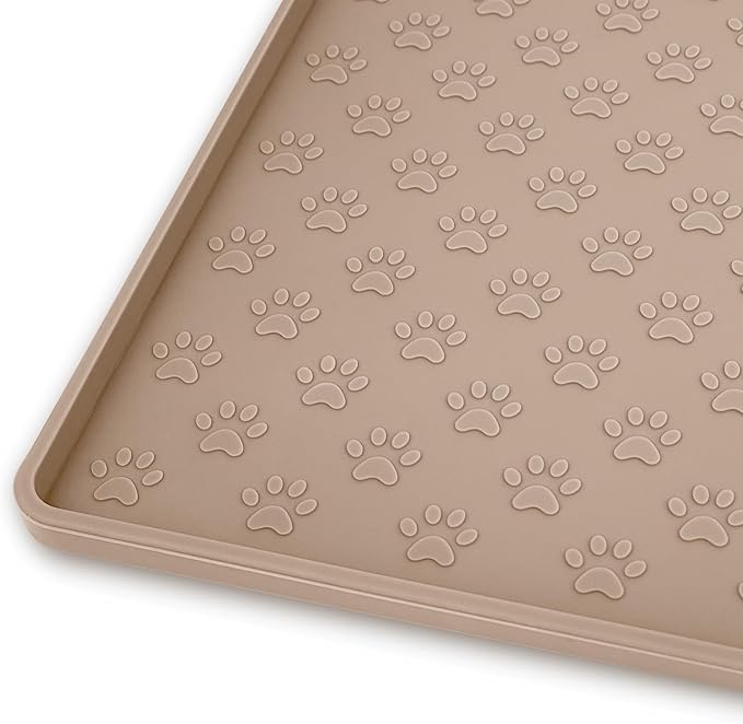 Ptlom Silicone Dog Food Mat Waterproof Pet Feeding Mat by PTLOM