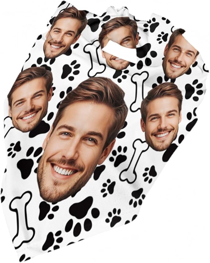 Custom Dog Bandana for Cat Dog Pet Add Your Design Personalized Neckwear - Image 7
