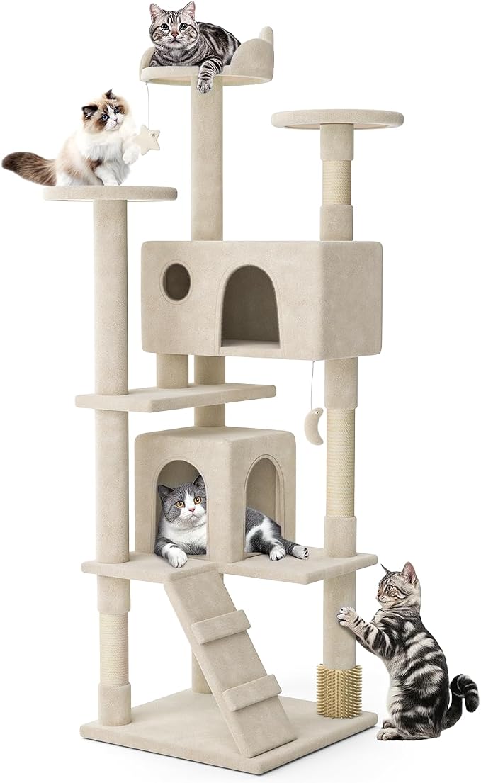 MoNiBloom 77 Inch Cat Tree Tower by Monibloom
