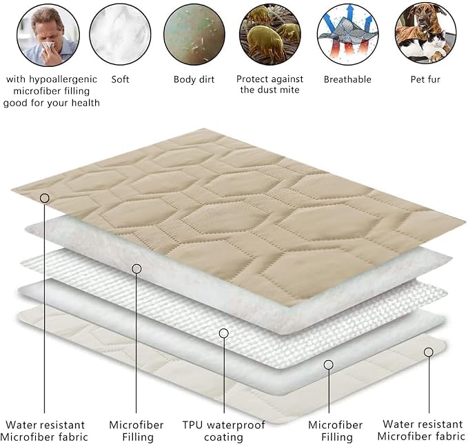 Waterproof and Anti-Slip Dog Bed Cover and Pet Blanket Sofa Pet Bed Mat ，car - Image 4