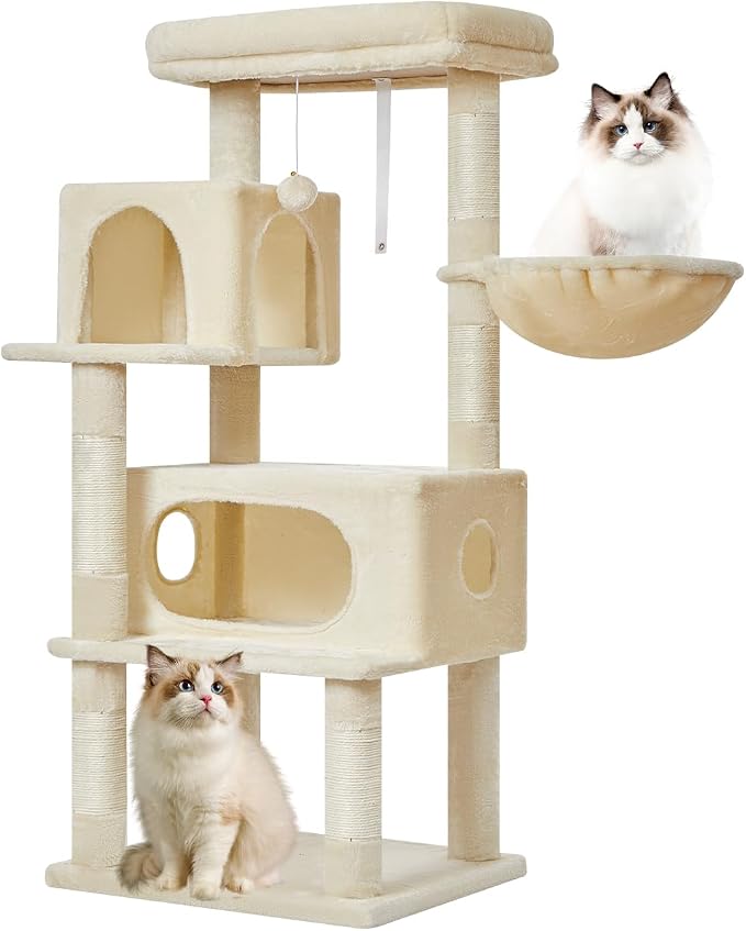 Taoqimiao Cat Tree, 49-Inch Cat Tower by Taoqimiao
