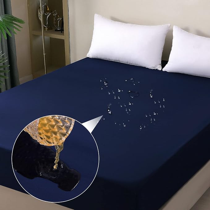 Waterproof Mattress Protector Full, Fitted Sheet Style Breathable Mattress Cover by OHANO