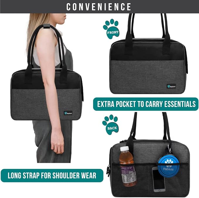 PetAmi Dog Purse Carrier for Small Dogs, Airline Approved Soft Sided Pet Carrier - Image 6