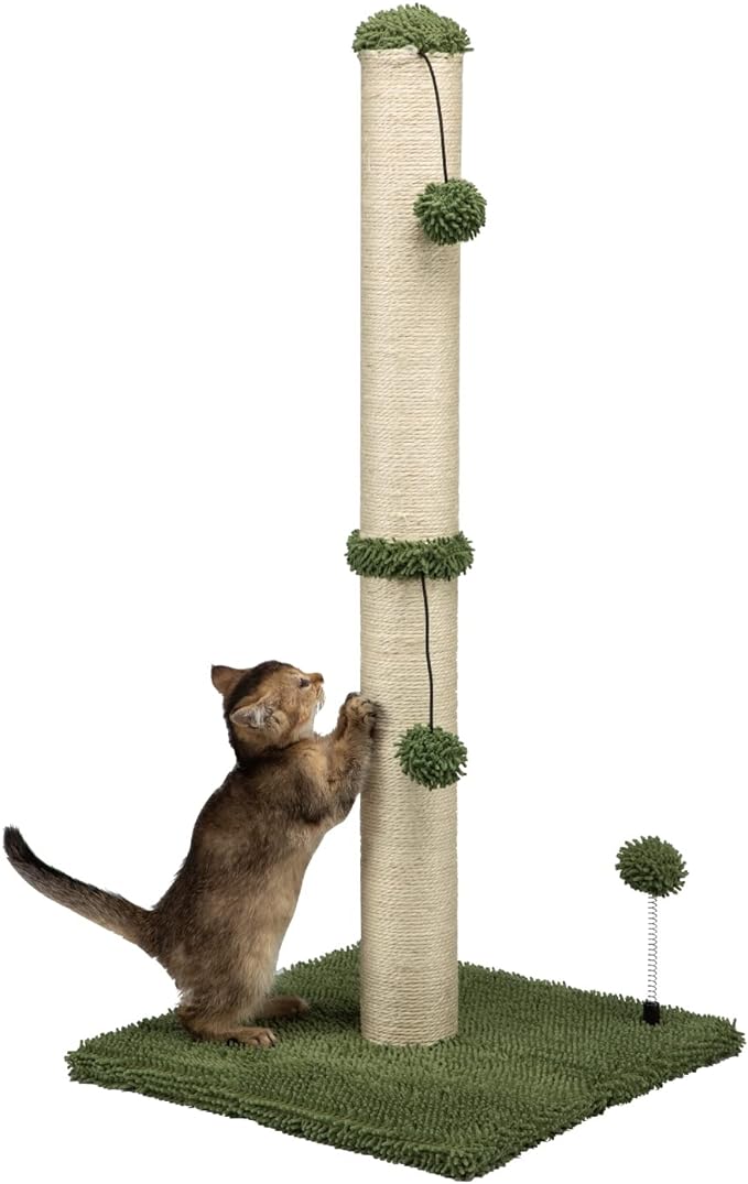MECOOL 34“ Tall Cat Scratching Post Premium Basics Kitten Scratcher Sisal by MECOOL