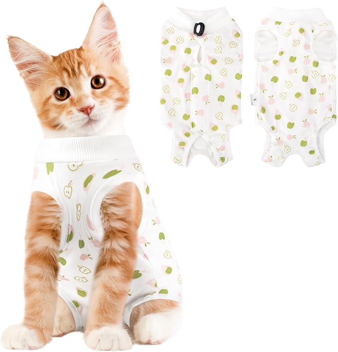Cat Recovery Suit Female, Breathable Cat Onesie After Surgery Female by Coppthinktu