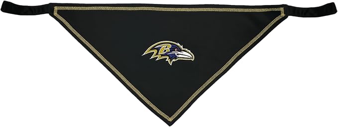 Pets First NFL Baltimore Ravens TIE Bandana, Size Large/X-Large. Dog Bandana - Image 2