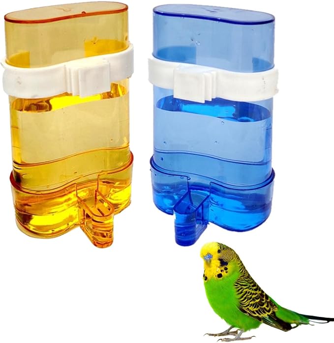 Parakeet Water Dispenser Parrot Water Feeder Bird Seed Container - Image 9