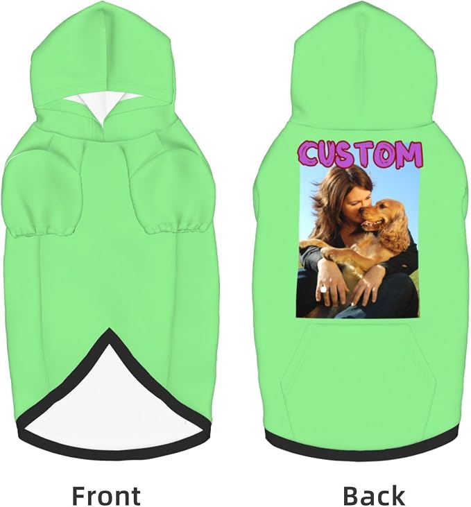 Custom Dog Hoodie Add Your Design Soft & Warm Personalized Photo Text Logo Name - Image 5