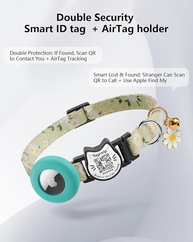 Cute Floral Breakaway Cat Collar - Image 3