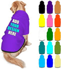 Custom Dog Hoodie Personalized Photo Text Logo Name Dog Clothes, Soft & Warm by Mynvzrk