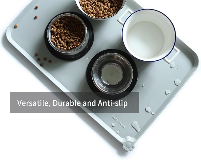 Hoki Found Large Silicone Pet Food Mats Tray - Image 4