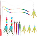 Cat Toys for Indoor Cats, 13 Packs Interactive Cat Wand Toy Set by YULOYI