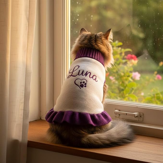 Personalized Embroidered Pet Sweater - Image 2