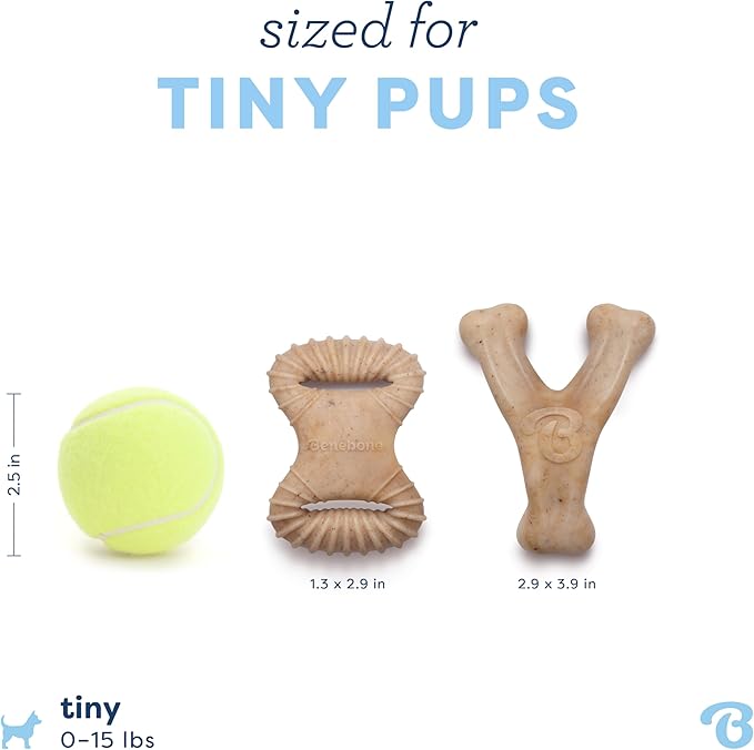 Benebone Puppy 2-Pack Dental Chew/Wishbone Real Chicken Tiny - Image 4