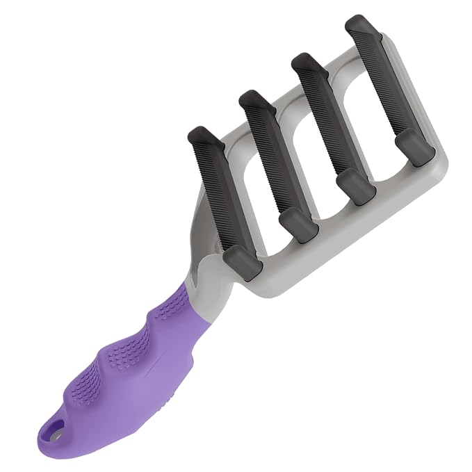 FUR4 deShedding Cat Brush for Long Hair Cats – Pet Hair Brush by FUR4