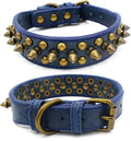 Spiked Dog Collar Soft Pu Leather Mushrooms Rivet Spike Studded Puppy by Unknown