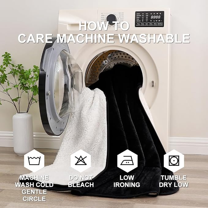 Waterproof Blanket for Couples – Ideal for Couch & Bed Splash Proof Sherpa Throw - Image 8