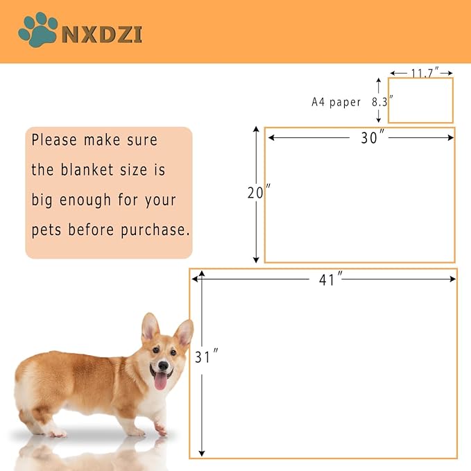 Dog Blankets Washable, 3 Pack Dog Blanket Washable 30" x 20", Fuzzy Soft Pet - Image 4