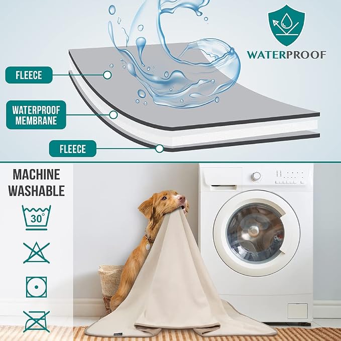 PetAmi Waterproof Dog Blanket for Small Medium Pets Dogs Cats, Pet Couch Cover - Image 3