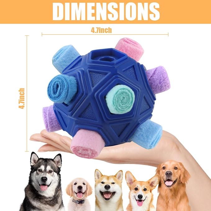 Dog Snuffle Ball-Interactive Puzzle Dog Toys Encourage Natural Foraging Skills - Image 3