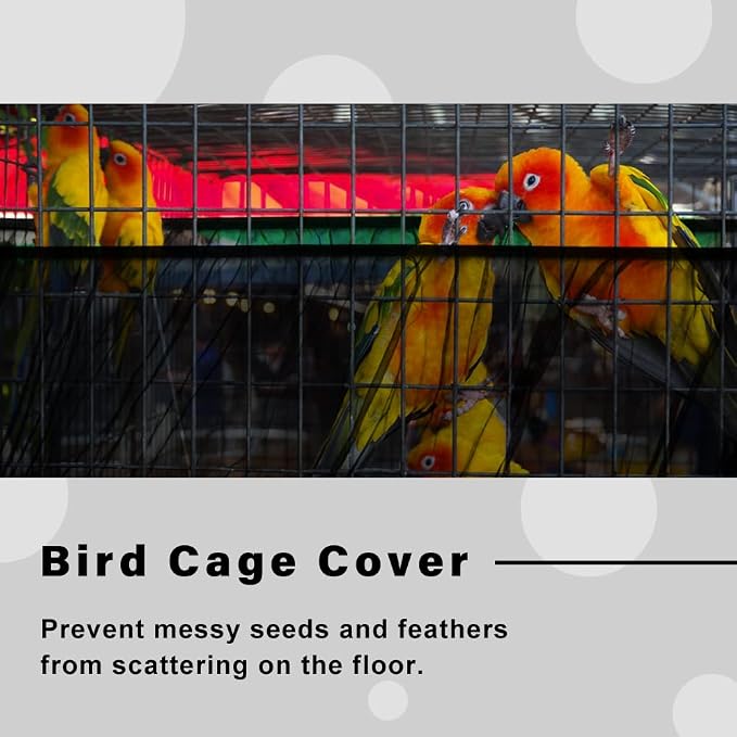 Bird Cage Seed Catcher, Bird Cage Mesh Guard Netting, Birdcage Seed Guard Skirt - Image 4