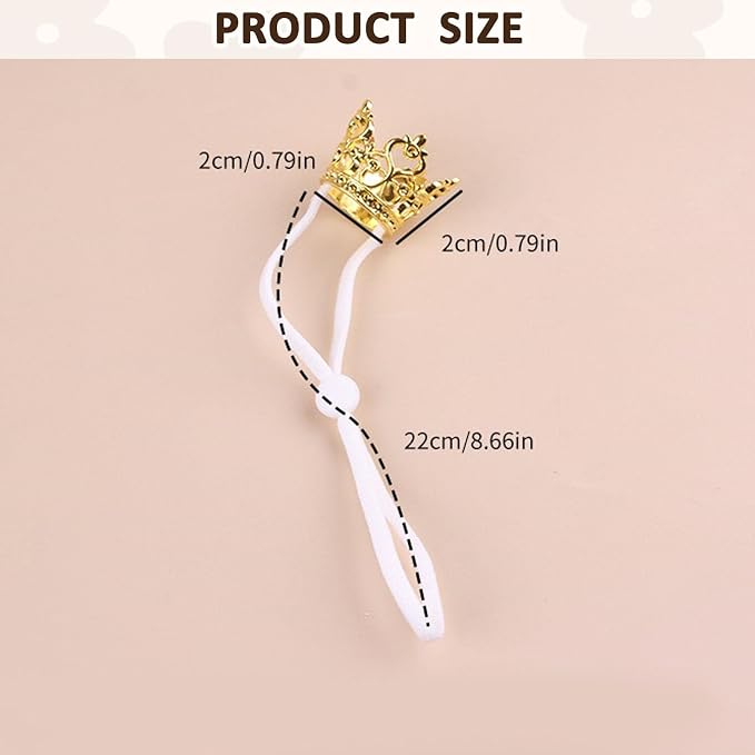 1PCS Crown Tiara Headband for Cat Dogs Puppy Birds Ducks Chicken Rabbit Hamster - Image 3