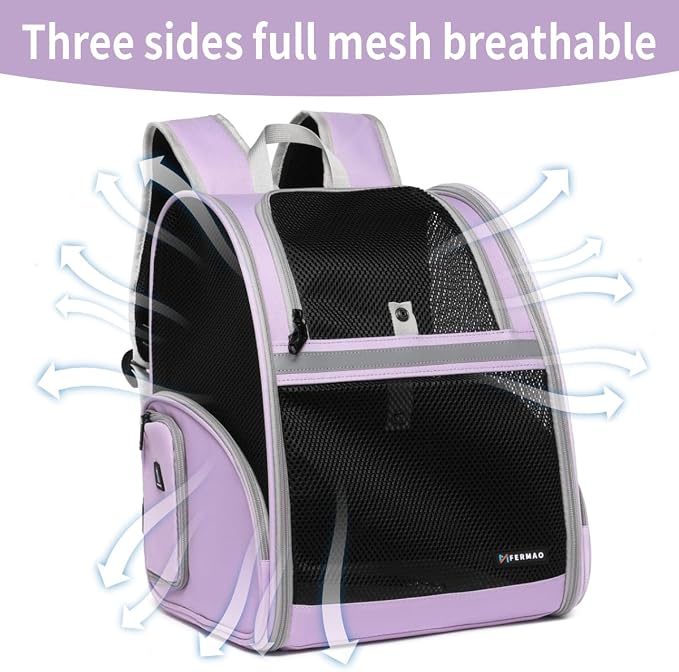 Cat Backpack Carrier for Small Dogs and Medium cat Puppy Kitten Bunny Pet - Image 4