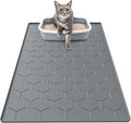 Cat Litter Box Mat, Large 34" X 22" Cat Litter Mat, Waterproof Silicone Pad by Garoopion