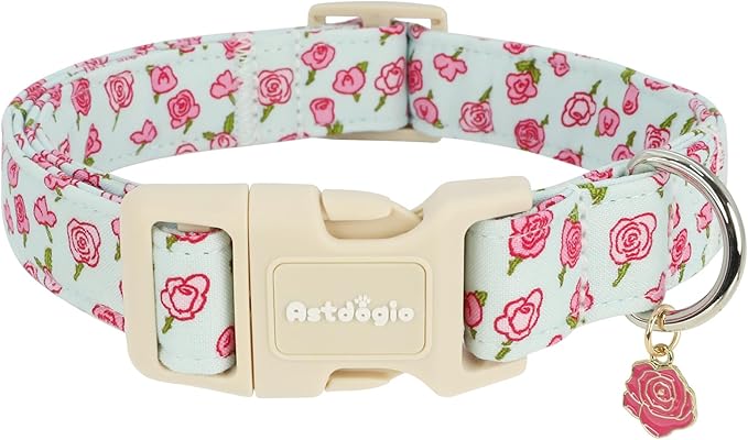 Dog Collar for Medium Dogs, Spring &Summer Theme Blue Medium Dog Collars by Unknown