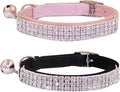 THAIN Rhinestones Cat Dog Collar Soft Velvet Safe Adjustable Collar Bling by THAIN