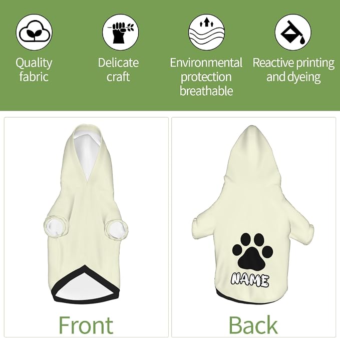 Custom Dog Hoodie Soft & Warm Design Your Own Personalized Photo Text Logo Name - Image 6